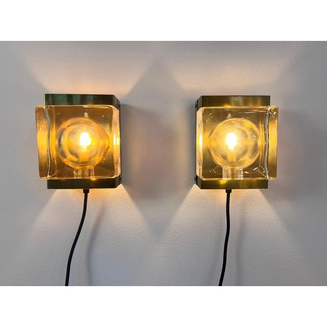 Maritime Wall Lamp Type 15806, Wandlampe Maritim Typ 15806 Glas Messing von Vitrika, Brass & Glass For Sale - Image 3 of 11