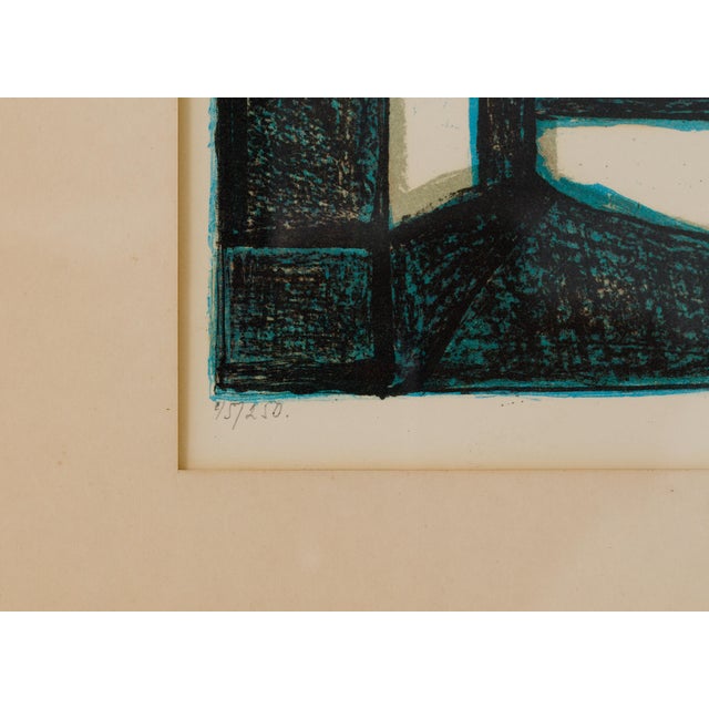 Max Gregor Carlsson, Edition 45/250 Modernist Architectural Composition, 1960s, Lithograph For Sale - Image 6 of 12