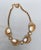 Vintage 1960s Signed Hattie Carnegie Goldtone White Cabochon Rhinestone Necklace For Sale In Philadelphia - Image 6 of 8