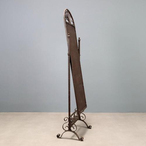 Metal Mirror in Wrought Iron For Sale - Image 7 of 9