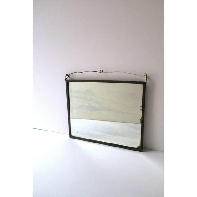 Early 20th Century Antique Wall Mirror Shaving Vanity Mirror For Sale - Image 5 of 10