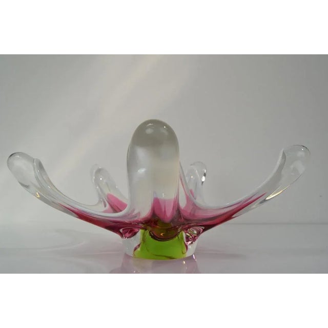 Made in Czechoslovakia. Made of Art Glass. Re-polished. Good original condition. Wear consistent with age and use. This...