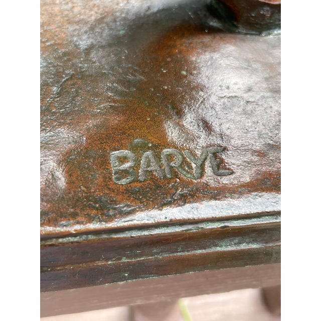 Brown Late 19th Century “Walking Tiger” French Bronze Sculpture by Antoine‑Louis Barye – Signed Barre For Sale - Image 8 of 11