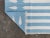 Casa Cosima Handmade Cotton Natural Vegetable Dyed Reversible Blue and White Striped Rug - 6'x9' For Sale - Image 4 of 11