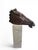Ceramic Alfredo Lanz, Classical Greek Head on Marble Base, 1970, Terracotta For Sale - Image 7 of 11