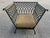 Metal Charming Wrought Iron Patio Settee and Chair Style 2 Pieces For Sale - Image 7 of 18