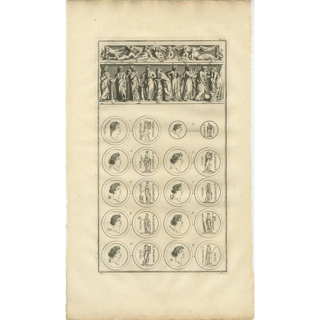 Roman Relief and Classical Medallions, Montfaucon Antiquity Explained, 1721 : This striking 18th-century engraving...