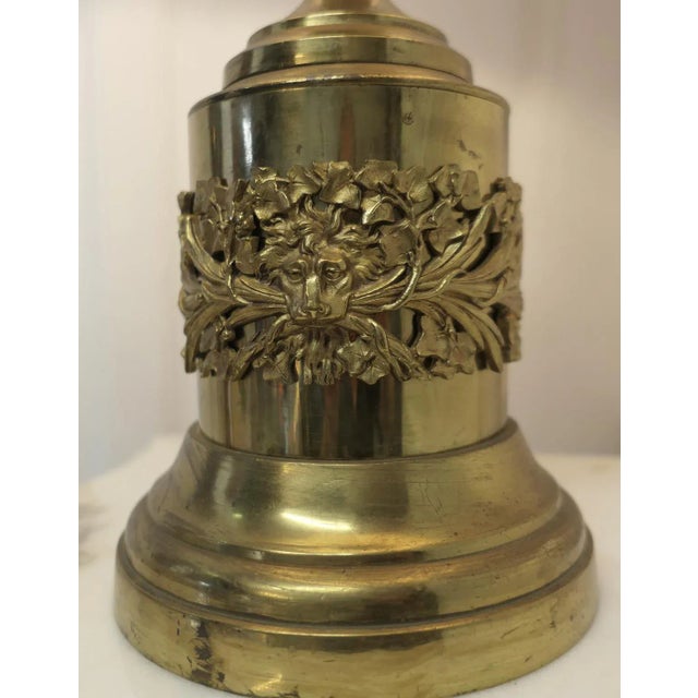 Vintage Brass Table Lamp, 1920s For Sale - Image 3 of 9