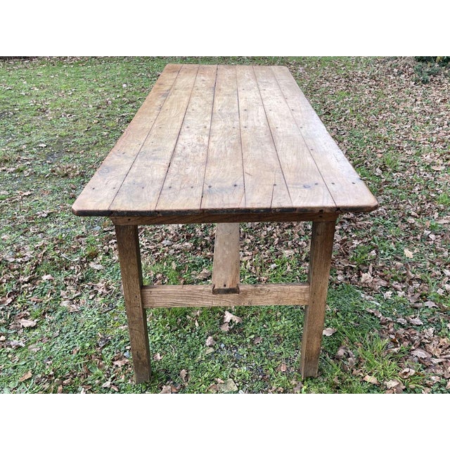 Farmhouse Table in Cherrywood, Oak and Chestnut, 19th Century For Sale - Image 6 of 17
