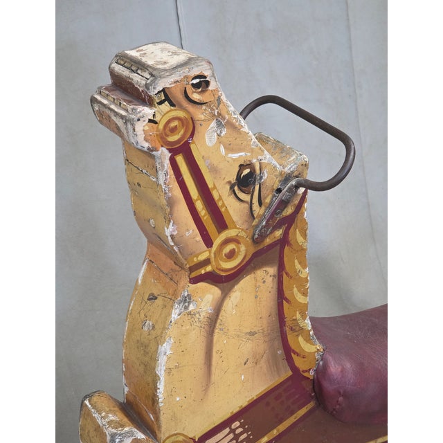 Original circa 1930s or 1940s vintage English Fairground Carnival Carousel Horse (or Noah's Ark ride horse) with a...