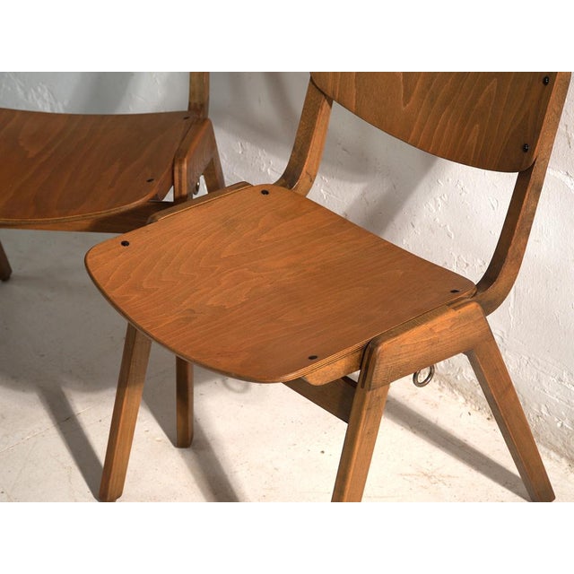 Vintage Dining Chairs from Thonet, 1950s. Set of 4 For Sale - Image 12 of 18