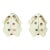 Late 20th Century Judith Leiber Enamel Frog Earrings With Glass Cabochon Stones, a Pair For Sale