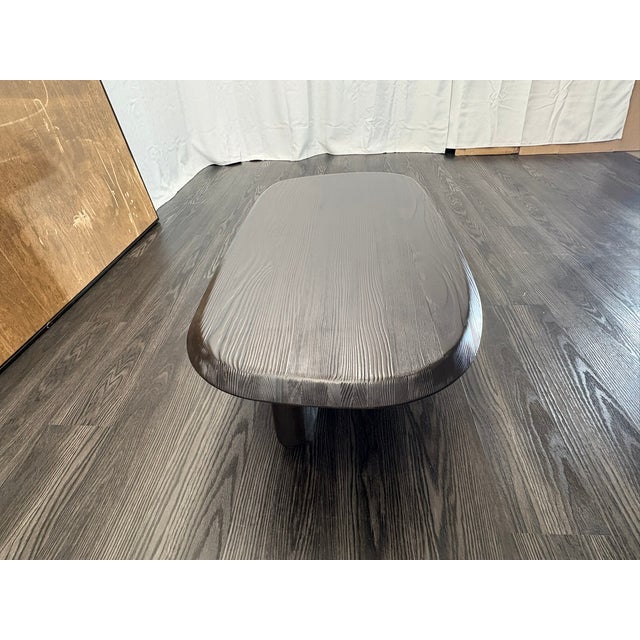 Wood Rh Leon Rectangular Coffee Table 48" | Black Douglas Fir | Designed by Harrison & Nicholas Condos For Sale - Image 7 of 18