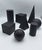 Wooden Geometric-Shape Ornaments in Black Lacquer from Molteni, 1990s, Set of 8 For Sale - Image 9 of 17