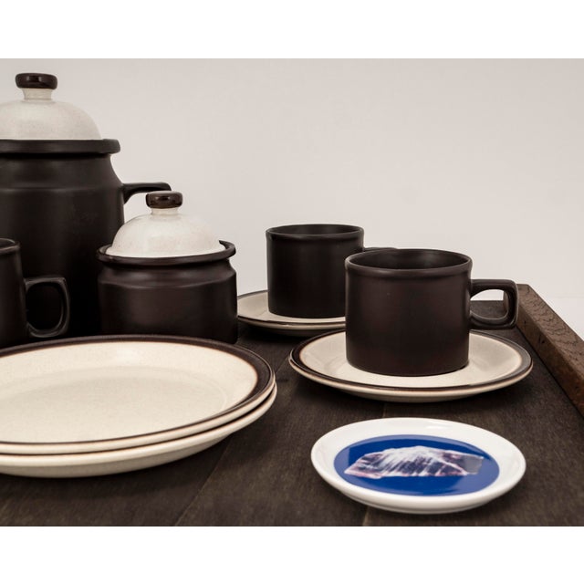 Brutalism Tête-À-Tête for Two on Wooden Tray from Doverstone & Fürstenberg, 1960s For Sale - Image 10 of 14