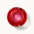 Victorian Vintage Cranberry Ruby Art Glass Vase With Hand-Painted White Rose Bouquet For Sale - Image 3 of 3