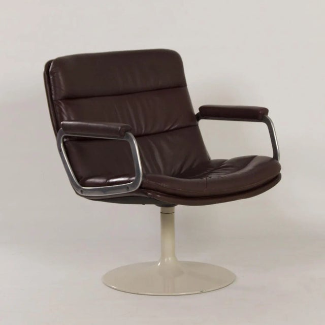 Brown Mid-Century 798 Swivel Chair by Geoffrey Harcourt for Artifort, 1960s For Sale - Image 8 of 13
