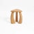 Contemporary Arc De Stool 37 in Natural Oak by Project 213A For Sale - Image 3 of 6