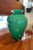 Green Glass Vase with a Milk Glass Interior, 1960 For Sale - Image 3 of 8