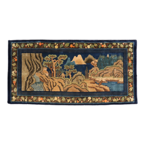 Zabihi Collection Chinese Peking Pictorial Gallery Size Rug