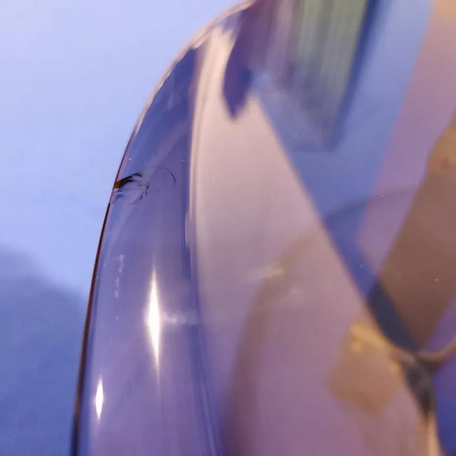 Glass Vintage Round Metal & Glass Coffee Table, 1970s For Sale - Image 7 of 8