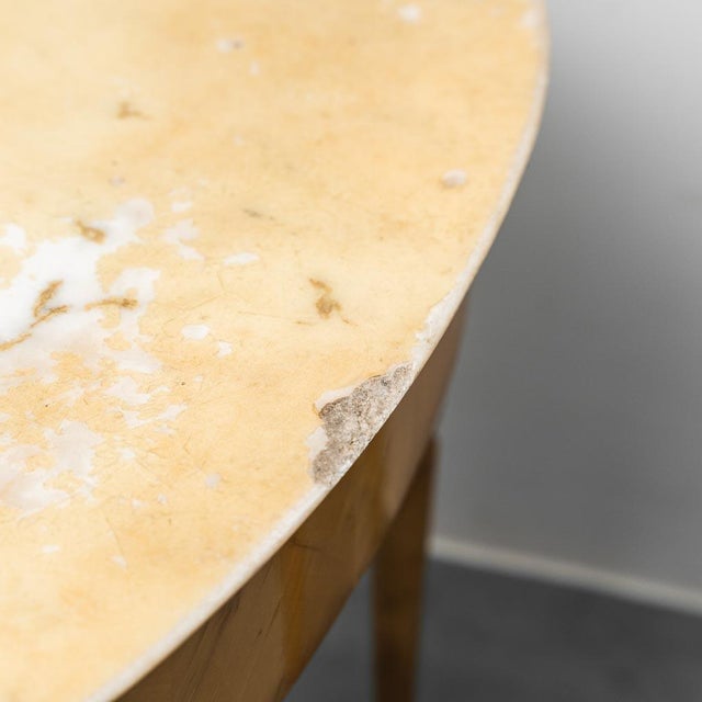 1950s Bedside Tables in Wood, Marble and Brass, 1950s, Set of 2 For Sale - Image 5 of 13