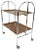 Chrome and Plywood Folding Serving Trolley, 1950s For Sale
