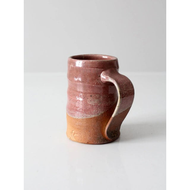 Late 20th Century Vintage Studio Pottery Mug For Sale - Image 5 of 9