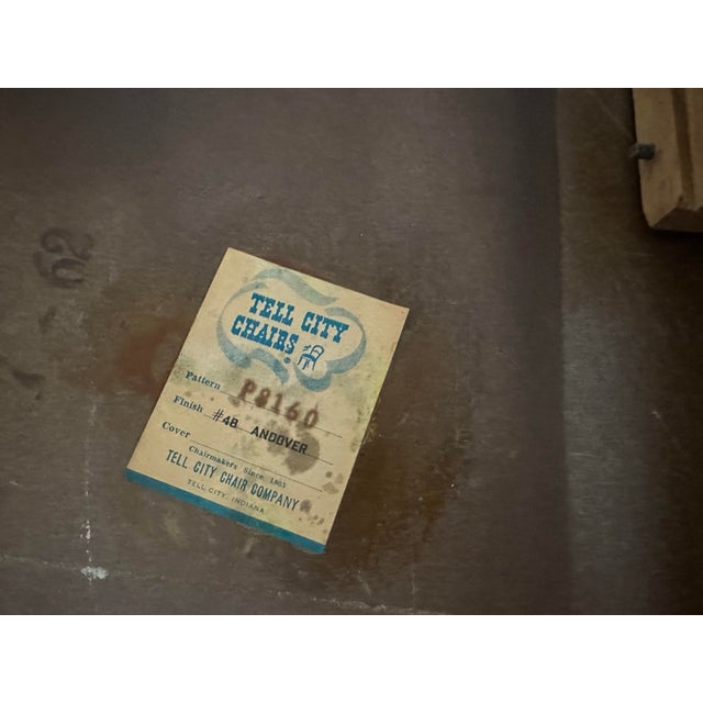 Brown Vintage Tell City Chair Company Extendable Dining Table For Sale - Image 8 of 10