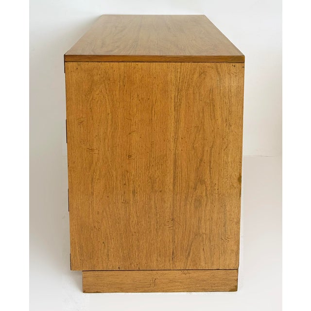Mid 20th Century Benhardt Pecan Campaign Mid-Century Bachelor's Chests, a Pair For Sale - Image 5 of 15