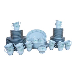 Vintage Japanese Noritake Sri Lanka Culeton 2692 Floral China Dinner Set- 85 Pieces For Sale