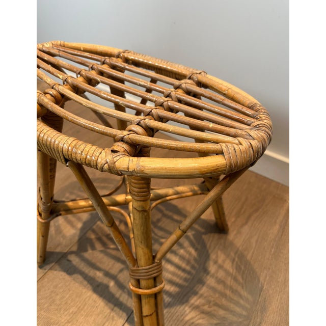 Brass Round umbrella stand in lucite and brass. French work. Circa 1970 For Sale - Image 8 of 18
