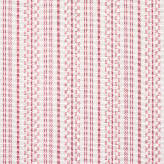 Contemporary Schumacher Jack Stripe Fabric in Pink For Sale - Image 3 of 4