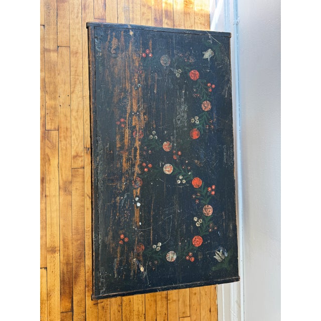 Late 19th Century 19th Century Scandinavian Folk Painted Blanket Chest For Sale - Image 5 of 8