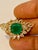 5.82 Ct Natural Colombian Cushion Cut Emerald & 3 Ct RoseCut Diamond Ring 18 Kt, Size 6 For Sale - Image 10 of 18