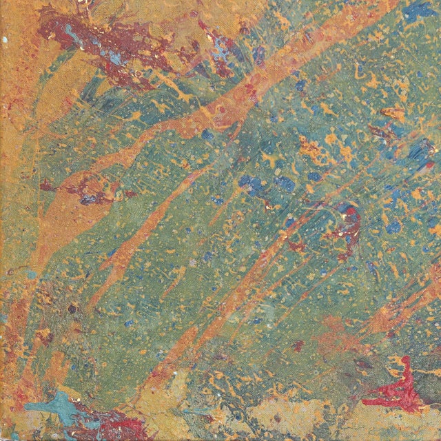 A512 - Large Contemporary Colorful Abstract Painting With White Frame Original Artwork by Marco Schmidli For Sale - Image 4 of 9