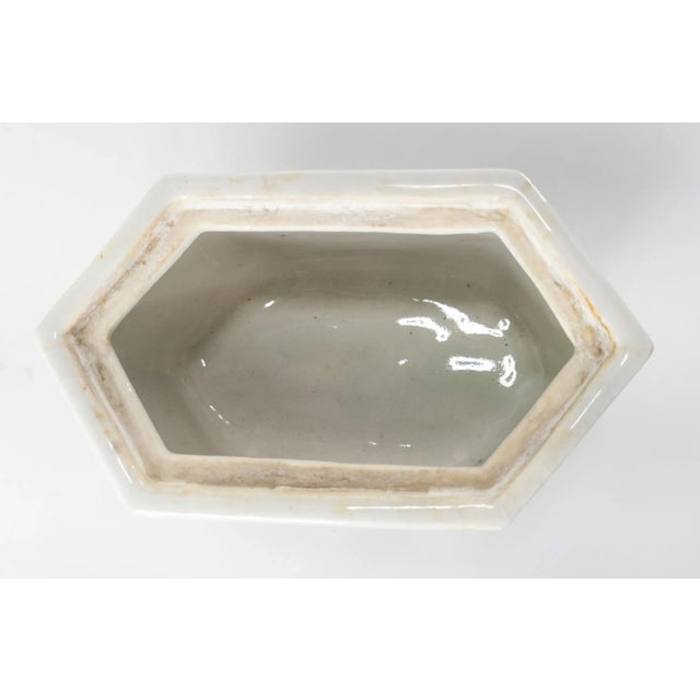 Japanese Blue and White Arita Kiln Incense Burner Censer For Sale - Image 10 of 13