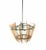 Vintage Pink and Green Art Glass Chandelier, Italy, 1970s For Sale - Image 3 of 5