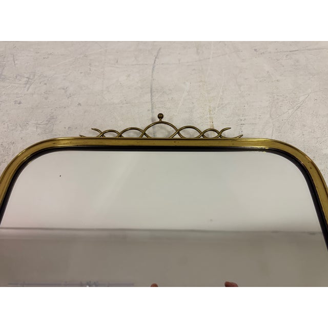 1960s Vintage Brass Mirror by Munchner Zierspiegel, 1960s For Sale - Image 5 of 13