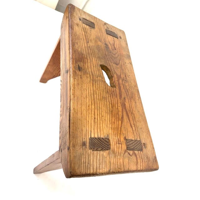 Farmhouse Antique Spanish Milking Stool For Sale - Image 3 of 3