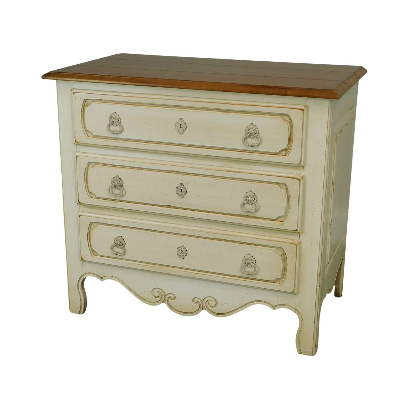 Ethan Allen Legacy Collection French Country Style Painted Chest Nightstand Chairish