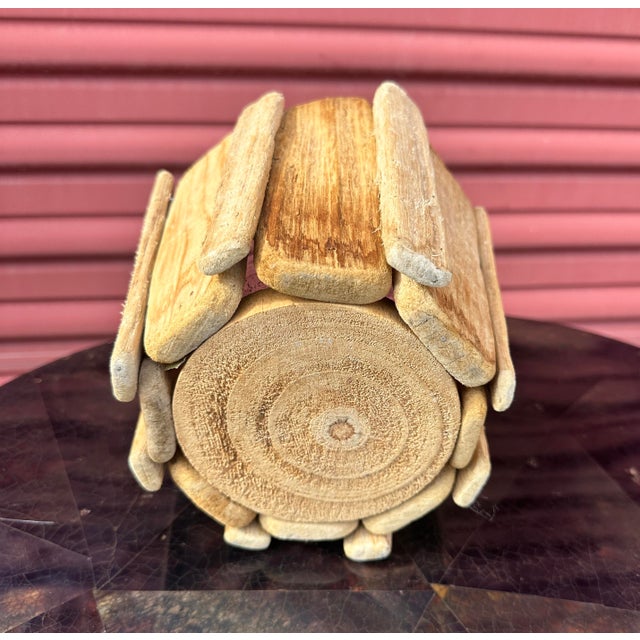 Mid 20th Century Vintage Rustic Driftwood Planter Bowl For Sale - Image 5 of 5