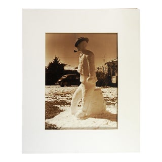 1950's Snowman Photograph For Sale