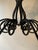 1920s Rustic Rococo Style Wrought Iron Chandlier. For Sale - Image 4 of 9