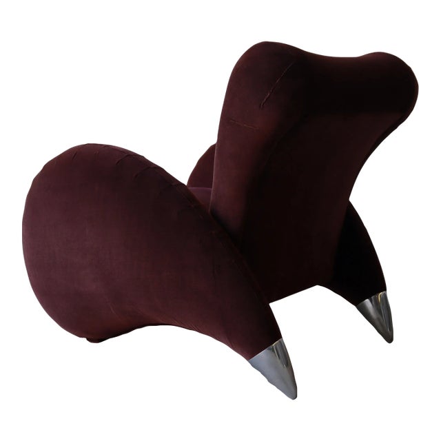 Italian Post Modern Sculptural Lounge Chair For Sale