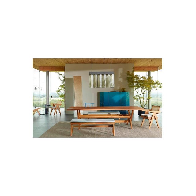 Not Yet Made - Made To Order Civil Bench in Wood and Woven Viennese Cane by Pierre Jeanneret for Cassina For Sale - Image 5 of 6