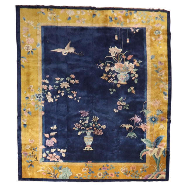 1930s Art Deco Chinese Large Room Size Rug - 10'9" x 14'5" For Sale - Image 15 of 18