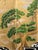 Gold Leaf Japanese Style Crane & Pine Hand-Painted Wall Panels (Set of 10) For Sale - Image 4 of 4