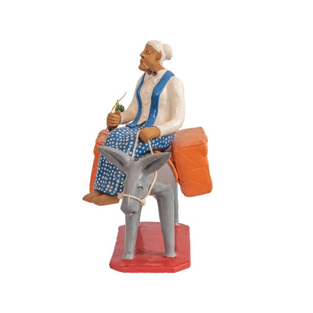 Late 20th Century "Vovô No Burro" Folk Art by Antonio Rodriguez For Sale - Image 4 of 6