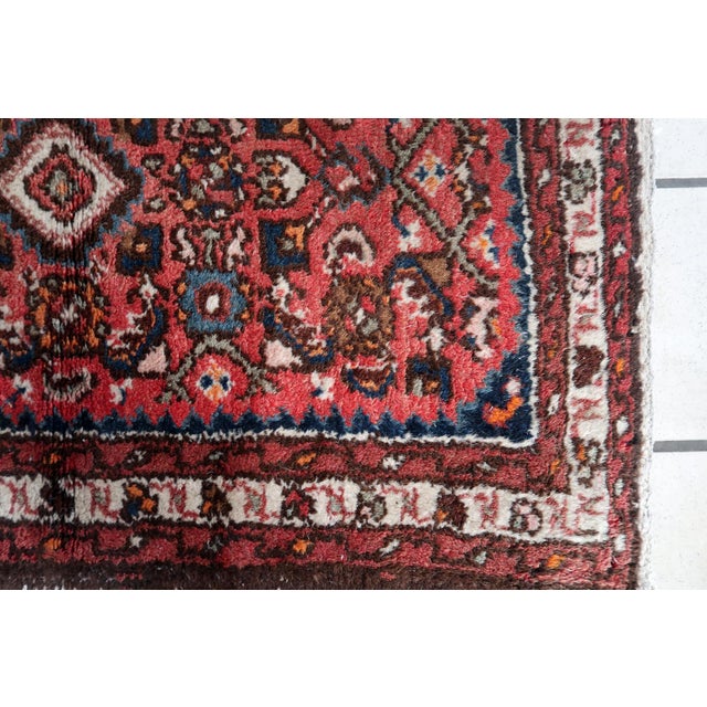 1970s 1970s, Handmade Vintage Persian Hamadan Rug 2' X 2.8' For Sale - Image 5 of 9